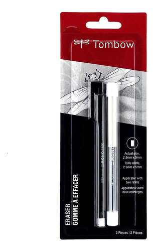 Tombow 57317 Mono Zero Eraser Value Pack, Rectángulo 2,5 Mm.