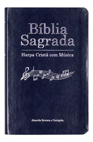 Bíblia Sagrada | Arc | Capa Couro Sintético | Azul