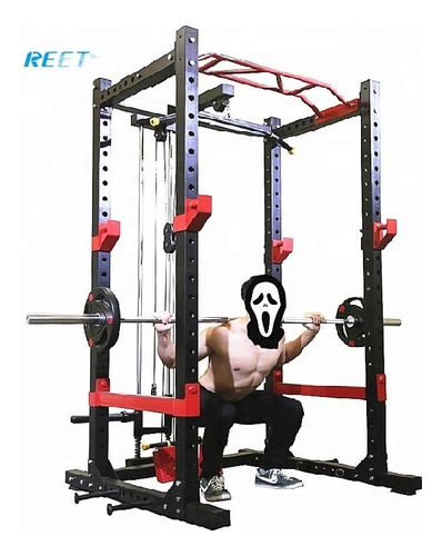 Squat Rack Pesas Torre Jaula Power Cage Gym Multifuncional