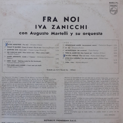 Vinilo Iva Zanicchi (fra Noi) (Usado)