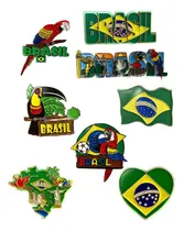 Comprar Kit 20 Imãs De Geladeira Brasil Emborrachados Souvenir Lindo