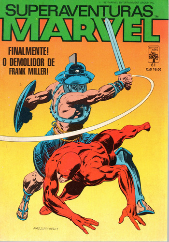 Superventuras Marvel N° 61 - 84 Páginas Em Português - Editora Abril - Formato 13,5 X 19 - Capa Mole - 1994 - Bonellihq Cx04 Mai24