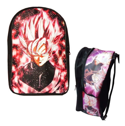 Dragon Ball Super Mochila Backpack Black Goku Sayayin Dios