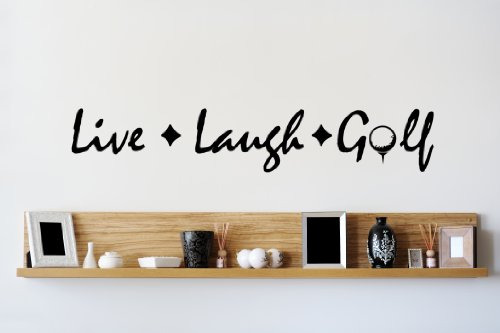 Live Laugh Golf Sala De Estar Imagen Art Peel Stick Vin...