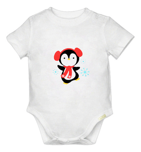 Pañalero Estampado Navidad Pingüino Bebé Navideño