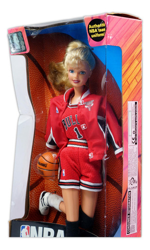 Barbie Nba Chicago Bulls Team Authentic Uniform 1998 Detalle