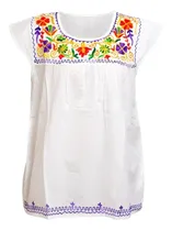 Comprar Remera Blusa Bordada Hindu Indumentaria Dama Art Gu-10363 De