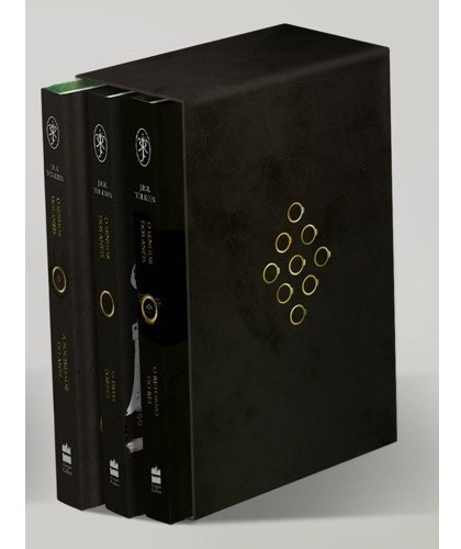 Box Trilogia O Senhor dos Anéis, de J.R.R. Tolkien. Editora HarperCollins, capa dura em português, 2019