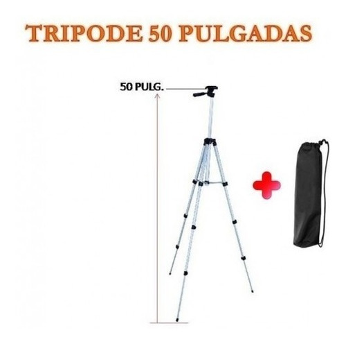 Trípode De 50 PuLG. Para Camara Y / O Celulares