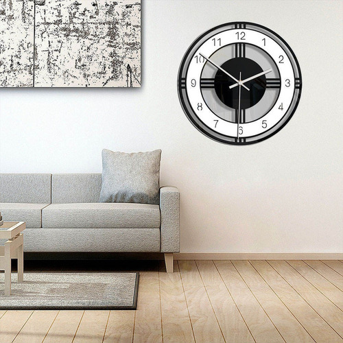 Reloj De Pared Relojes Silenciosos Modernos Redondos B