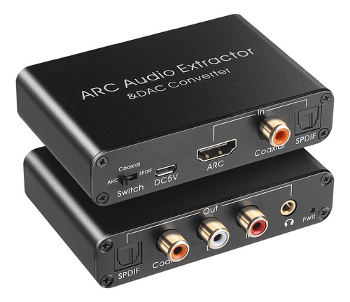 Extrator De Áudio 192khz Dac Converter Arc Audio Extractor