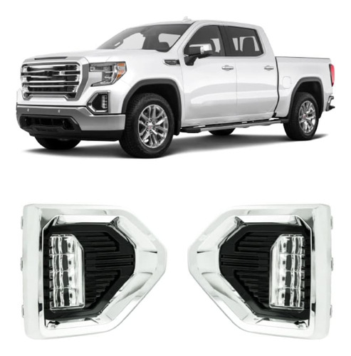 Repuesto Para Luces Antiniebla Led Gmc Sierra 1500 2019-2022