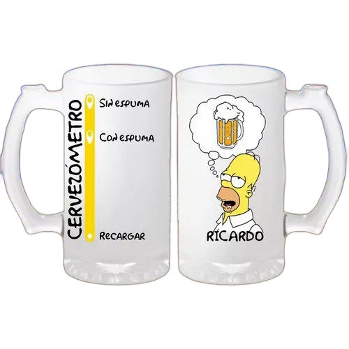 Cervezómetro Personalizable De Homero Simpson