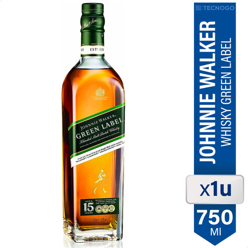 Whisky Johnnie Walker Jw Green Label Johnny Verde 750ml
