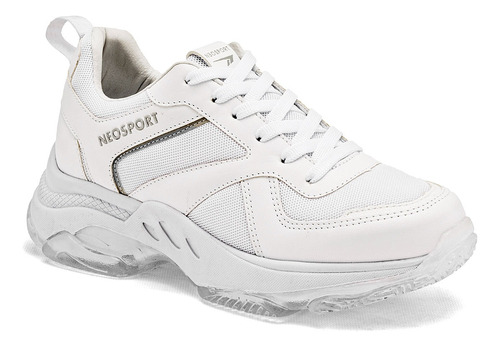 Tenis Deportivo Dama Neosport 1799 Blanco 22-26 121-377 S6