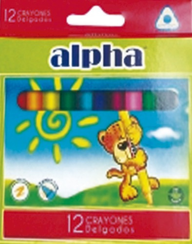 Crayones Alpha D/plast (48652) Doble Punta (x12)