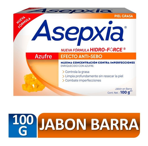 Asepxia Jabón En Barra Antiacnil Azufre