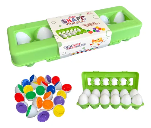 12 Huevos De Encaje Bandeja Verde