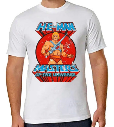 Remera He-man Masters Of The Universe (blanca) Ideas Mvd