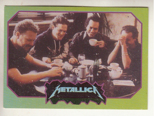 Idolos De Rock Metallica Figurita Cromo Rock Cards Español 