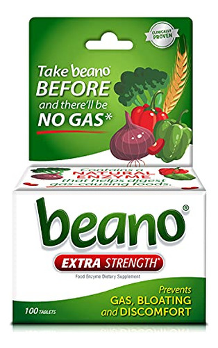 Suplemento De Enzimas Digestivas Beano Ultra 800 Tabletas