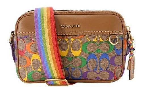 Mariconera Sobaquera Coach Rainbow , Monograma C, Original.