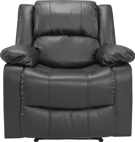 Imagen 4 de 5 de Recliner Poltrona Negro Sillón 1 Cuerpo Livings Divino