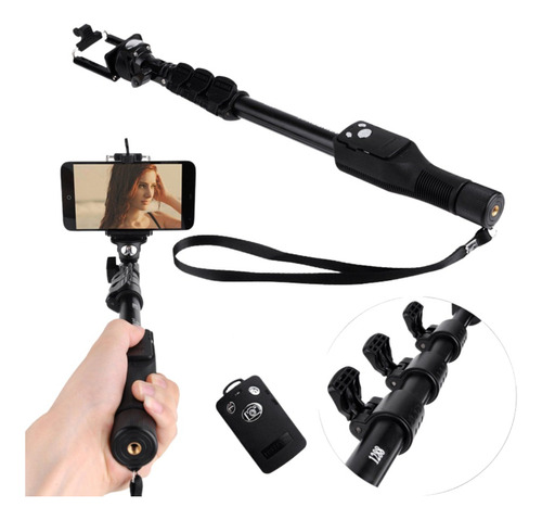 Palo Selfie Para Celulares/cámaras Gopro Bluetooth Monopod