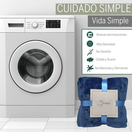 Imagen 2 de 7 de Frazada Polar Fleece Manta 2 Plazas - Pack 2 Unidad 3angeli