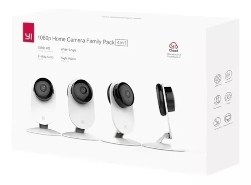 Paquete de 4 soportes de pared compatibles con cámara Yi Home personalizada  para cámara YI 1080p/720p diseñada para Estados Unidos (no incluye cámara)