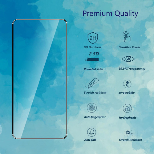 4 Micas Cristal Templado + Cámara Para Xiaomi Poco X6 5g