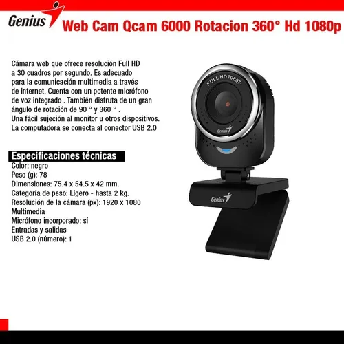 Camara de hotsell computadora genius