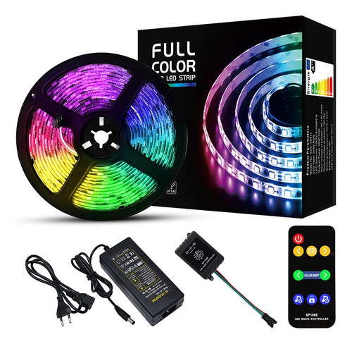 Tira De Luz Led Bluetooth App Control 5m 5050 Rgb Multicolor