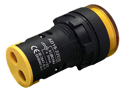 Sinaleiro Led Iluminado 22mm Am/az/bc/vd/vm 24v - 1un Luz Amarela