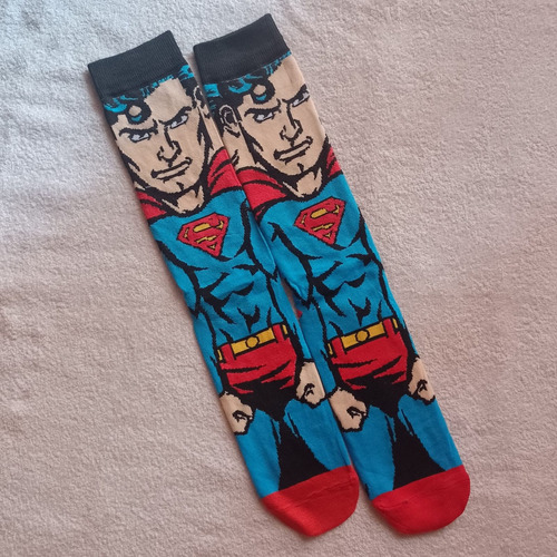 Medias Largas Con Diseños De Super Heroes X Un Par