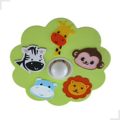 Lustre Pendente Safari Verde Para Quarto Infantil 110v/220v