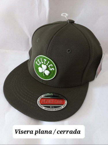 Gorra De Los Celtics Visera Plana Cerrada