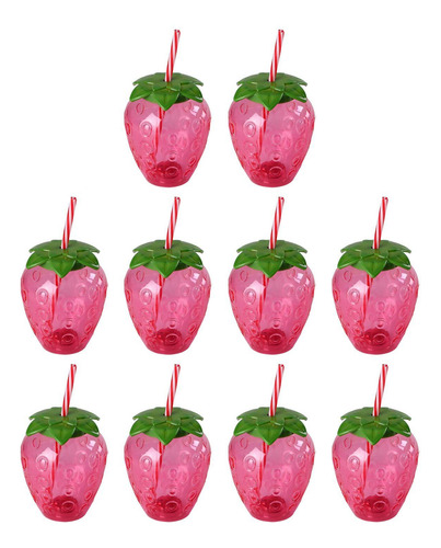 10 Piezas Taza Para Beber Frutas Botellas De Agua De Dibujos