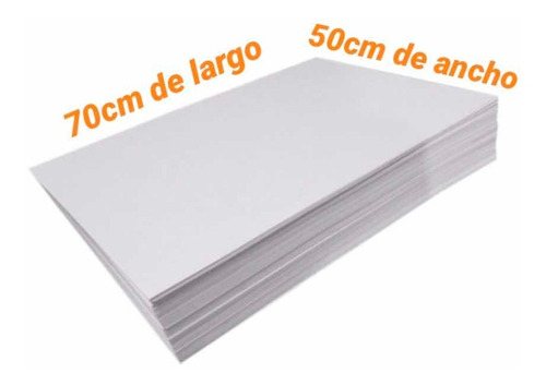 Resma De Papel Sulfito De 10kg. Medida 50cm X 70cm