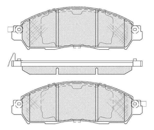 Pastilla De Freno Nissan Np300 2.4 - 2.5 Dci 2013/ Delantera
