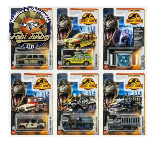 Matchbox 2022 Jurassic Park World - Dominion Set 6 Minis N*1