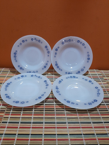 Lote De 4 Platos De Té Rigopal Deco Art 741