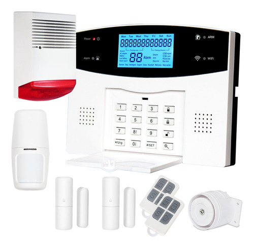 Kit 3s Alarma Domiciliaria Casa Inalámbrica Celular Wifi Gsm