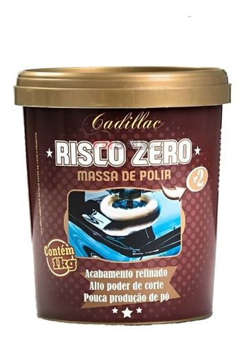 Massa De Polir N 2 Risco Zero 1 Kg Cadillac