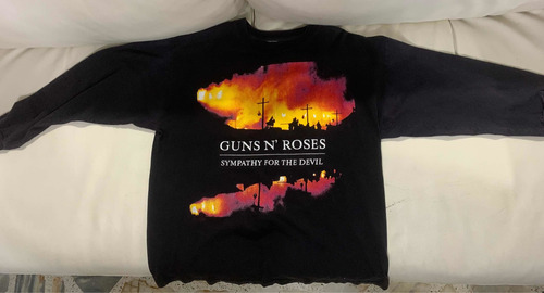 Camiseta Vintage Manga Larga Super Rara Guns N Roses