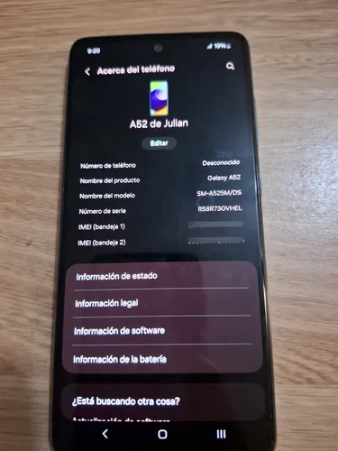 Celular Samsung Galaxy A52 4g 128gb 6gb Dual Sim Color Azul (Usado)