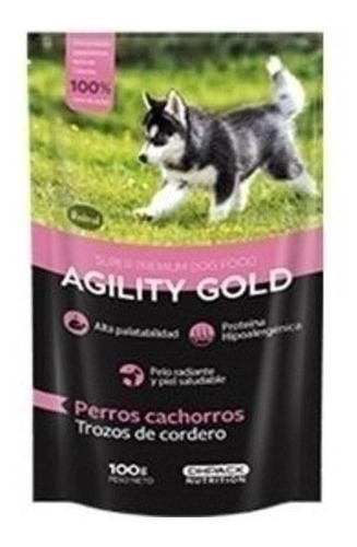Agility Gold Pouch Trozos De Cordero Cachorro - 100 Gr
