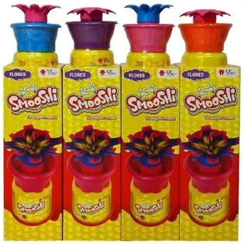 Imagen 1 de 10 de Smooshi X 3 Potes Masa Flores Con Molde Playking