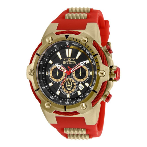 Reloj Invicta 25684 Dorado Rojo Hombres