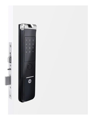 Kit Yale Com Fechadura Digital Ymf 40a Rl Com Hub E Zigbee